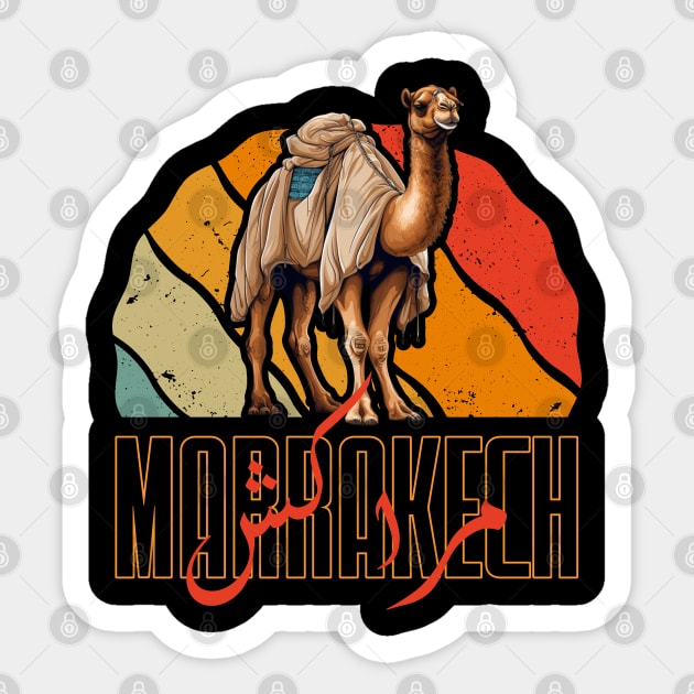 Marrakech Morocco Arabic Camel Sunset Sticker by Rebrand